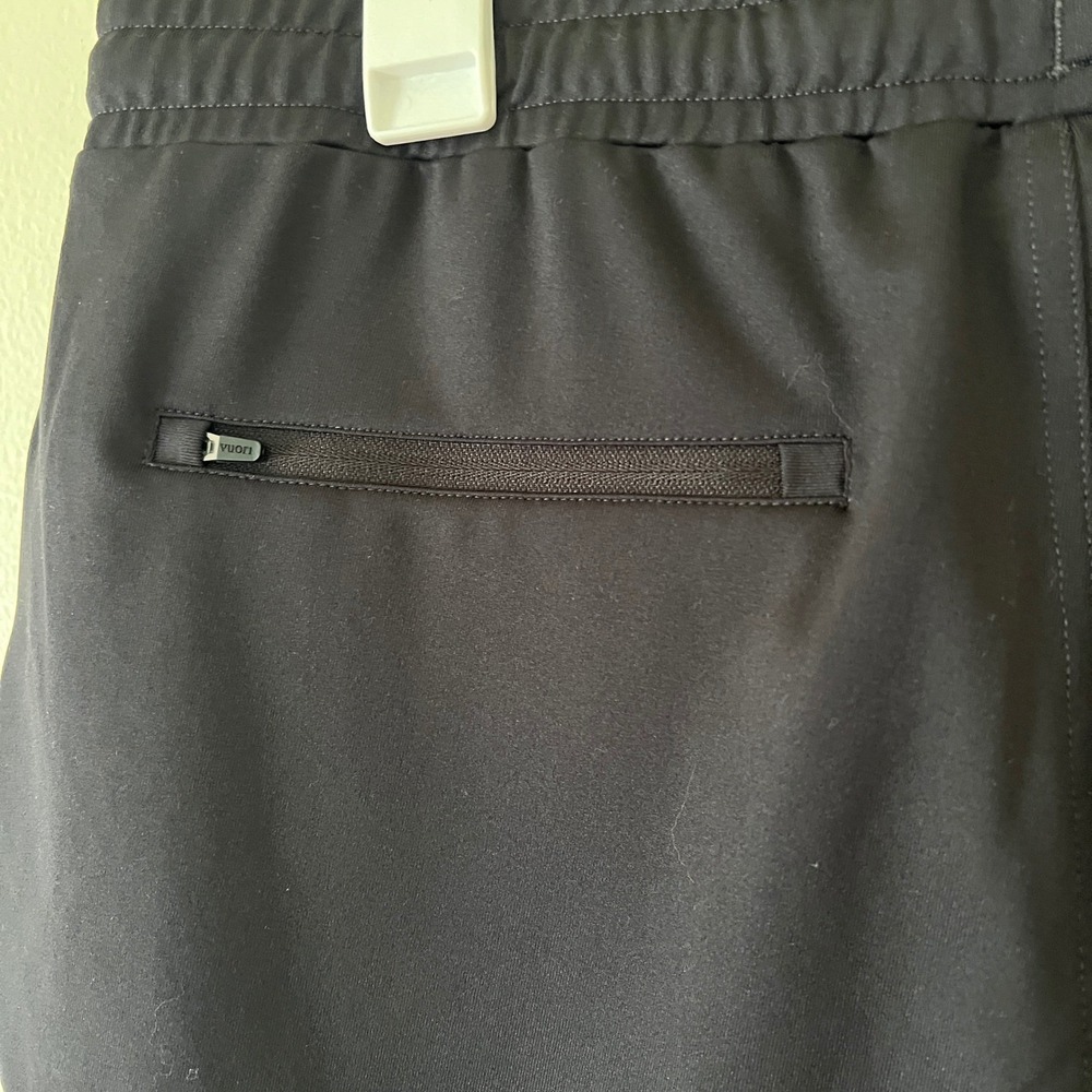 Vuori Mens Black Performance Joggers Recycled Polyester Stretch Sweatpants L - Picture 16 of 16